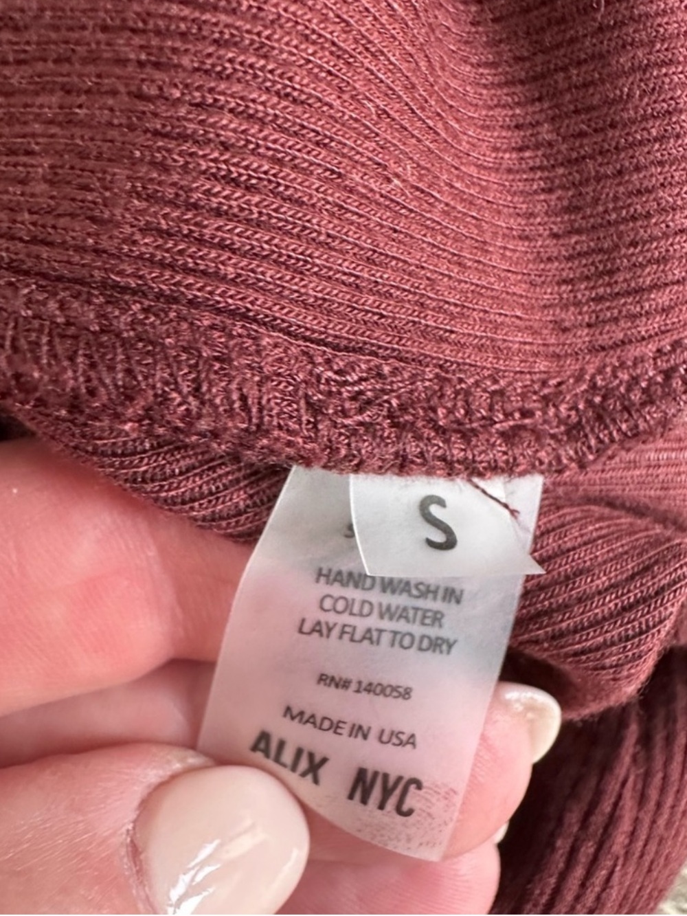 ALIX NYC | Carder Asymmetrical High Neck Bodysuit | Small - Picture 6 of 7